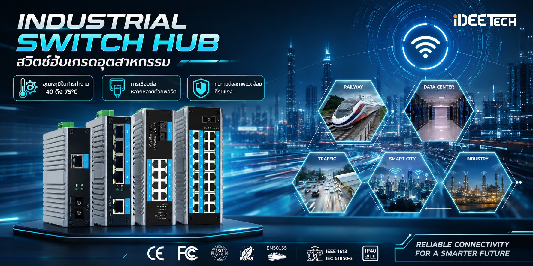 SAI005-Industrial Switch Hub
